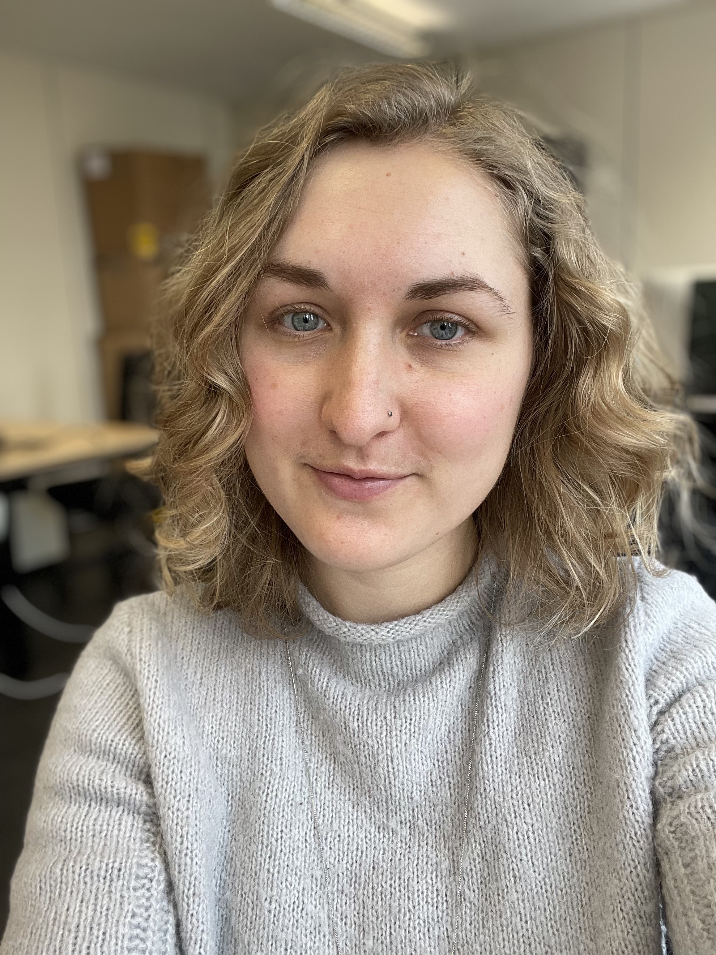 Selfie of Chloe in an office