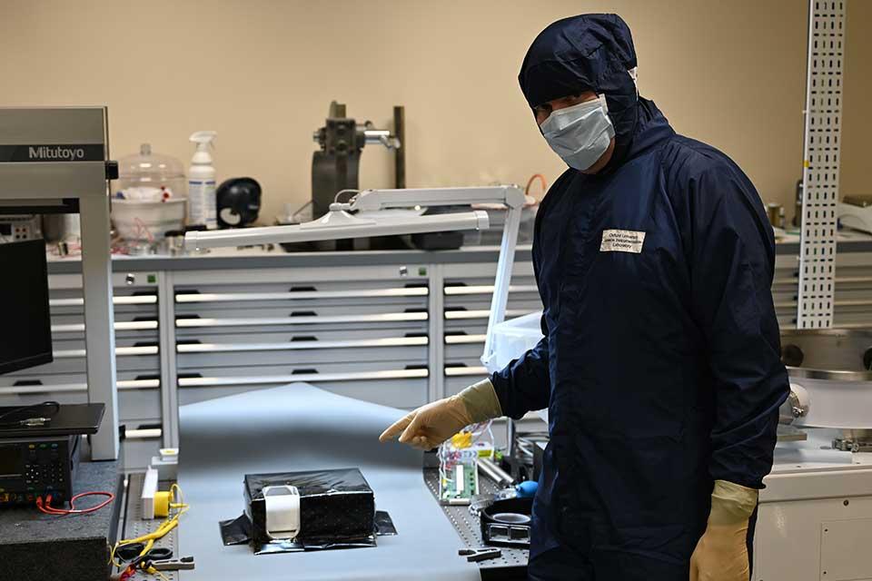 Professor Neil Bowles with the Lunar Thermal Mapper